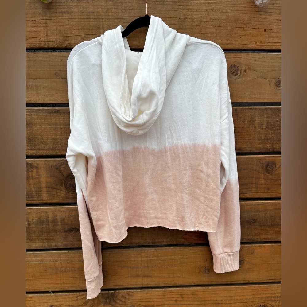 Pre-loved with tags. Aerie ombré pink tie dye blush pink hoodie. Size Small. - Picture 2 of 8